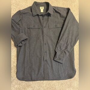 L.L. Bean Charcoal Button-Up Shirt